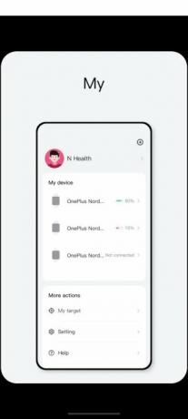 Skärmdump av OnePlus N Health-appen