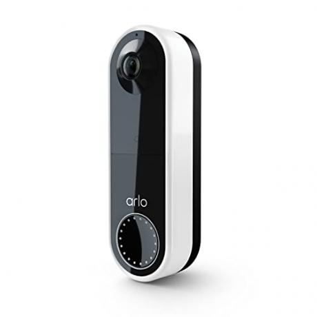 Arlo Essential Video Doorbell - HD-video, 180° näkymä, yönäkö, 2-suuntainen ääni, suoraan Wi-Fi-yhteyteen, keskitintä ei tarvita, langallinen tai langallinen, valkoinen - AVD2001