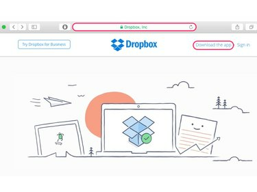 Rakenduse allalaadimine saidilt dropbox.com