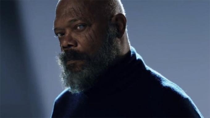Samuël L. Jackson als Nick Fury in Secret Invasion.