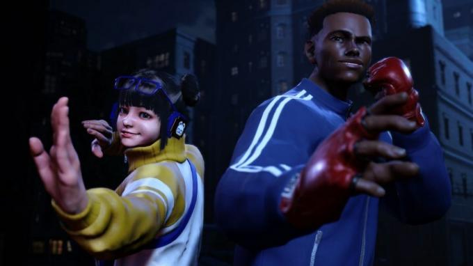 მოთამაშე და ლი-ფენი ემზადებიან Mad Gear Gang-თან საბრძოლველად Street Fighter 6 მსოფლიო ტურში.