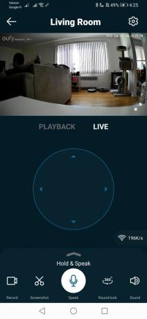 eufy indoor cam 2k aplikácia na kontrolu pan a naklonenia 1 zo 4