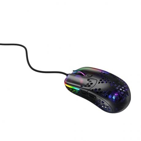 Xtrfy MZ1 Zy’s Rail – Ultraleichte Gaming-Maus, entworfen von Rocket Jump Ninja, individuelles RGB, einzigartige Form, ultimatives Ziel, modernste Komponenten – SchwarzTransparent