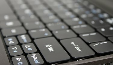 Svart tangentbord för bärbar dator