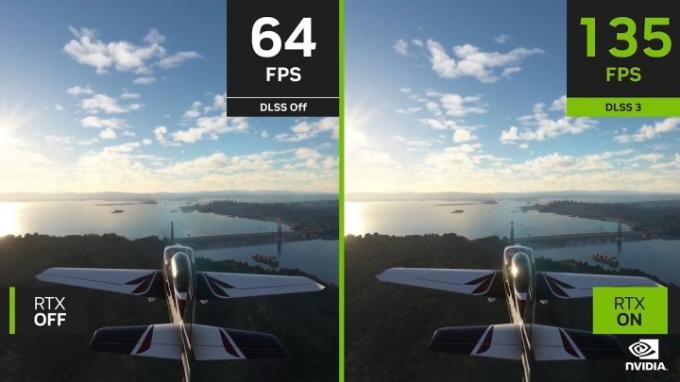 Primerjava Nvidia DLSS 3 fps.