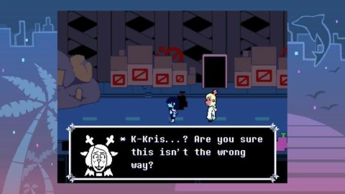 Noelle rosszat mond a Deltarune 2. fejezetében.