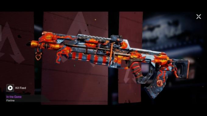 Um rifle VK-47 Flatline decorado.