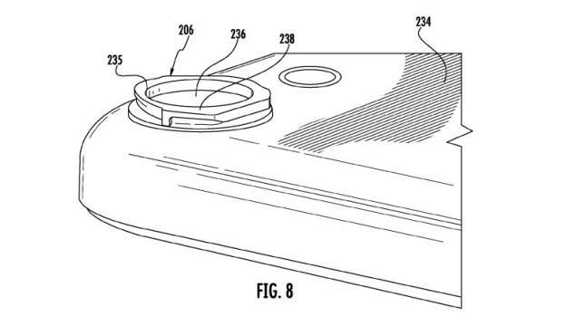 brevet d'objectif d'appareil photo Apple