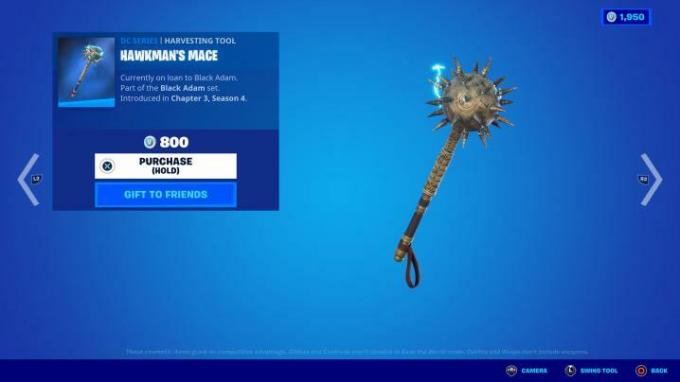 Hawkman's Mace i Fortnite.