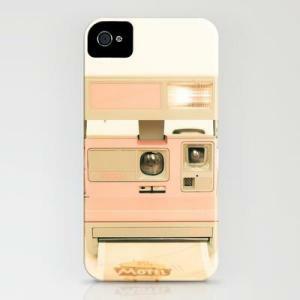 Rožnata polaroidna torbica za iPhone
