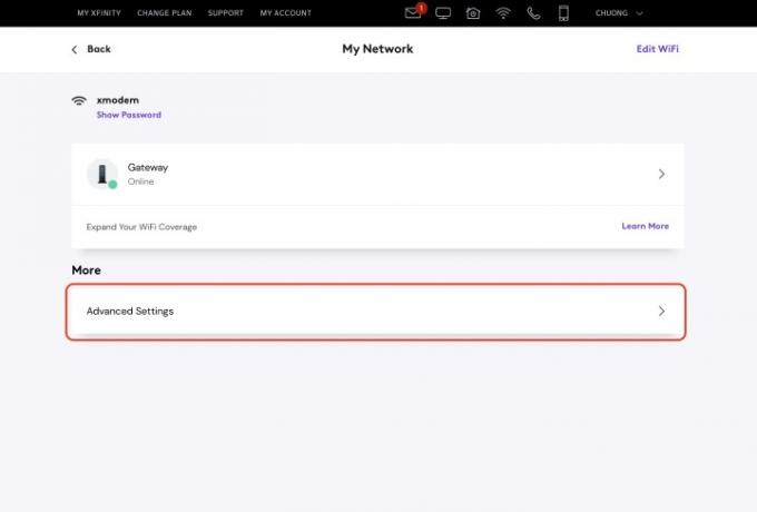 como mudar de canal nas configurações avançadas da rede do roteador xfinity