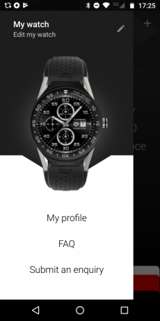 Snímka obrazovky aplikácie tag heuer z mojich hodiniek