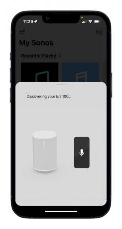 Aplikacija Sonos za iOS: zaslon za nastavitev.