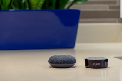 amazon echo dotとgoogle home miniの両方のオフセット