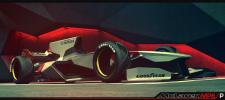 Grafisch ontwerper geeft toekomstige McLaren F1-raceauto weer