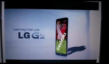 Přední strana netěsnosti LG G2