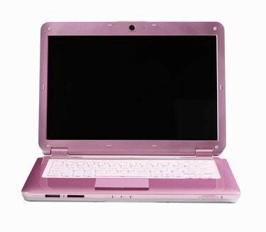 Rožinis nešiojamasis kompiuteris