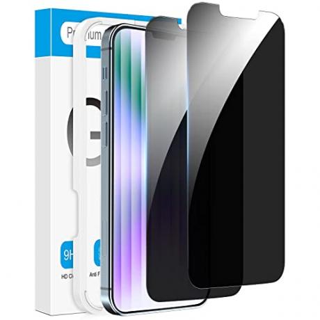 iPhone 14 Pro Privacy Screen Protector, Fotbor [2 Pack] Privacy Screen iPhone 14 Pro, Anti Spy Private Fuld Dækningsfilm, Stødsikker Anti-ridse 9H hærdet glas, iPhone 14 Pro Tilbehør 6,1 tommer