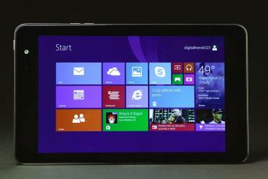 Передний стартовый экран Dell Venue Pro 8