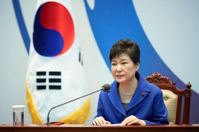 Zvrhnutá juhokórejská prezidentka Pak Kun-Hje