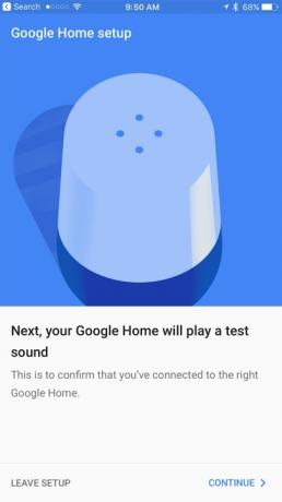 Google Home აპის მინი დაყენება