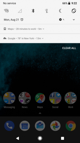 notificações da barra de status de revisão do Android 8.0 oreo