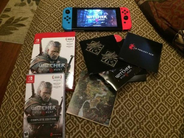 لعبة The Witcher 3 تعمل على جهاز Nintendo Switch.