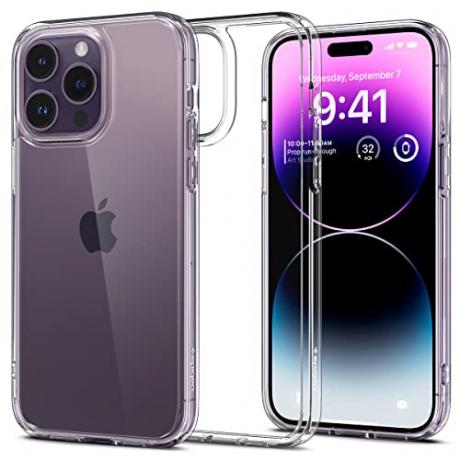 Spigen Ultra Hybrid [Sárgásgátló technológia] iPhone 14 Pro tokhoz (2022) tervezve – kristálytiszta