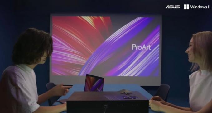 Asus ProArt-projector A1 in actie.