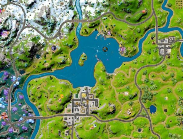 Mappa di Punto Zero in Fortnite.