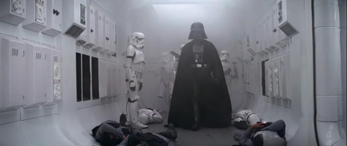 Darth Vader ve filmu Star Wars: Nová naděje.