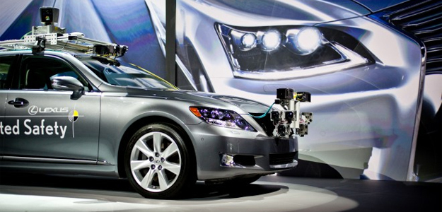Autonomní vozidlo Lexus LIDAR