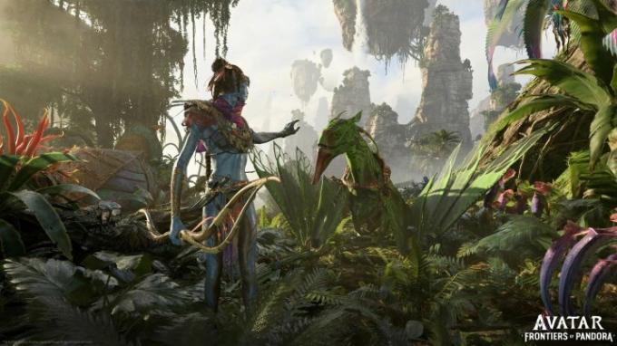 En Na'vi i djungeln av Avatar: Frontiers of Pandora.