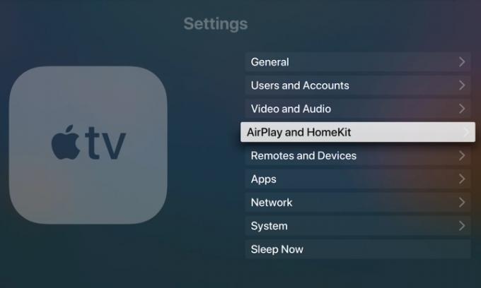 Apple TV Włącz AirPlay
