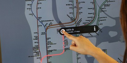 pantalla táctil del metro