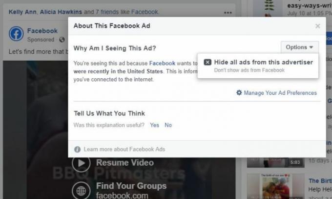 Πώς να αποκλείσετε διαφημίσεις στο Facebook