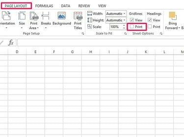 Imprimer des lignes de grille dans Excel