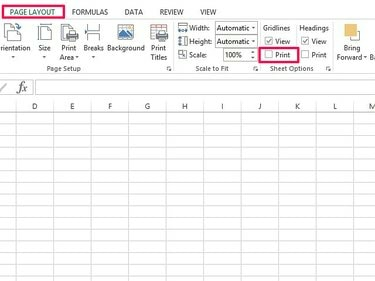 Drukuj linie siatki w programie Excel