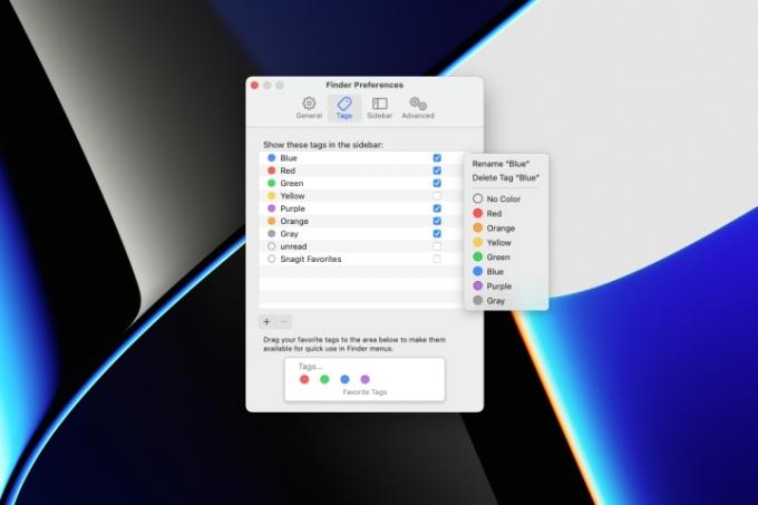 टैग का उपयोग कैसे करें मैक ऑर्गेनाइज़ फ़ाइंडर प्राथमिकताएँ प्रबंधित करें