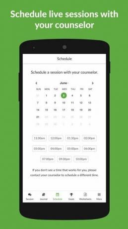 bästa terapiapparna för Android och ios betterhelp screenshot 01