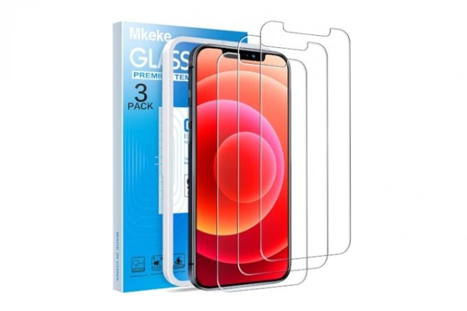 Protecteur d'écran en verre trempé Mkeke pour iPhone 12 Mini