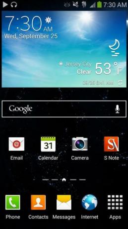 samsung galaxy note 3 android home