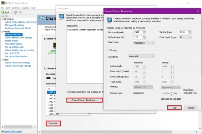 Resolução de força do painel de controle da Nvidia