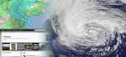 Twitter demuestra ser exacto para el estado del huracán Mappyinf de la web Sandy FL