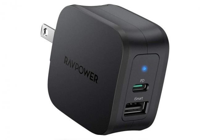 RAVPower 30 W 2 portu ātrais lādētājs 