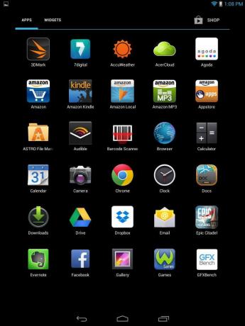 Zrzut ekranu Acer Iconia A1