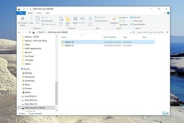 Un file ISO montato in Windows