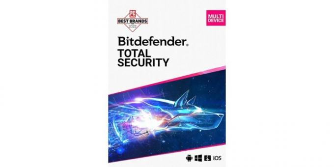 Bitdefender Total Security 상자.