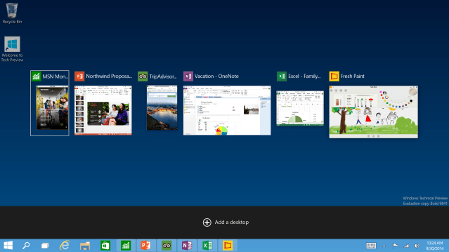 Windows 10 TaskView