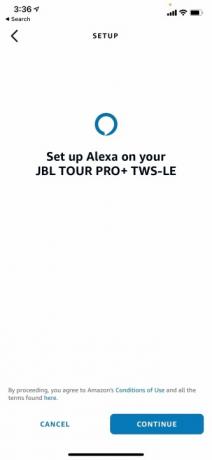 Aplikacija za slušalke JBL Tour Pro+.